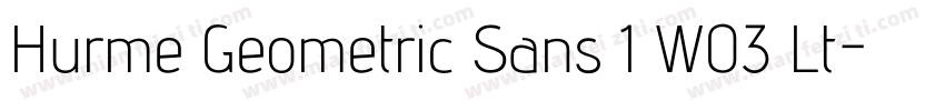 Hurme Geometric Sans 1 W03 Lt字体转换